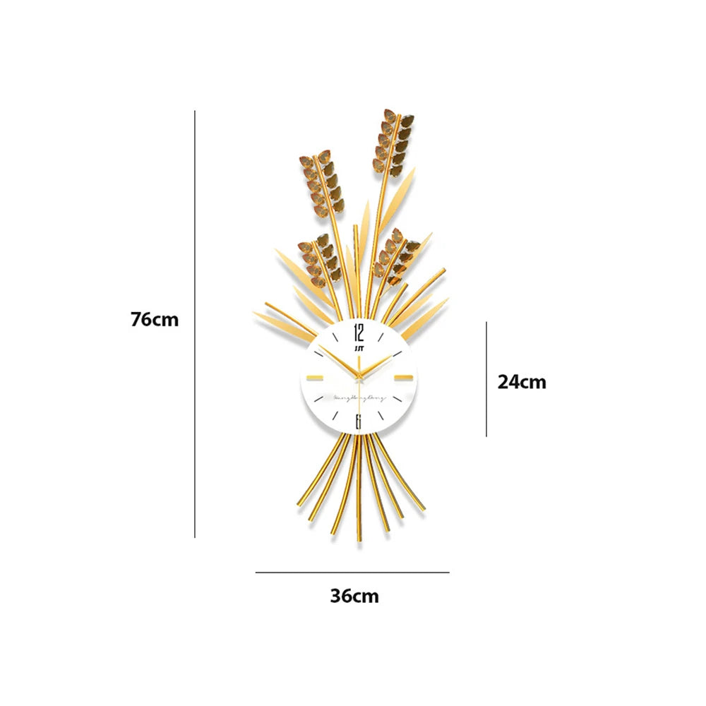 Creative Nordic Big Eco-friendly Nordic Crystal Metal Wall Clocks