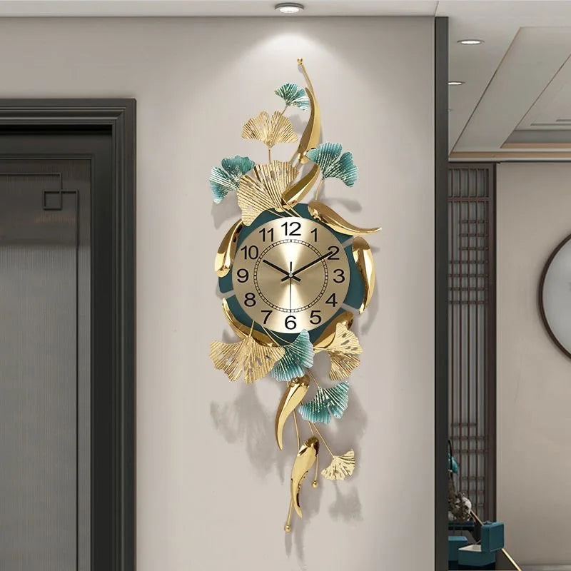 88X39CM Interior Decoration Wall Metal Clocks