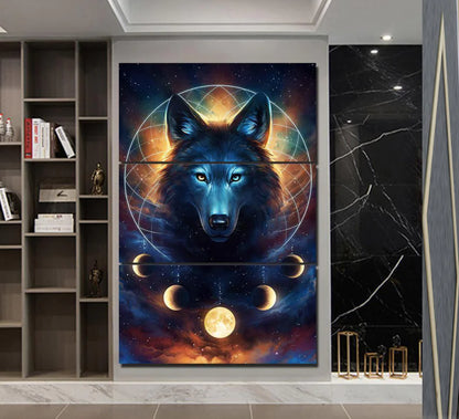 3-Piece Canvas Wall Art - Wolf Decor