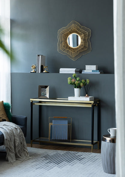 D27x2.4' Metal Mirror, Wall Mounted Mirror Home Decor for Bathroom