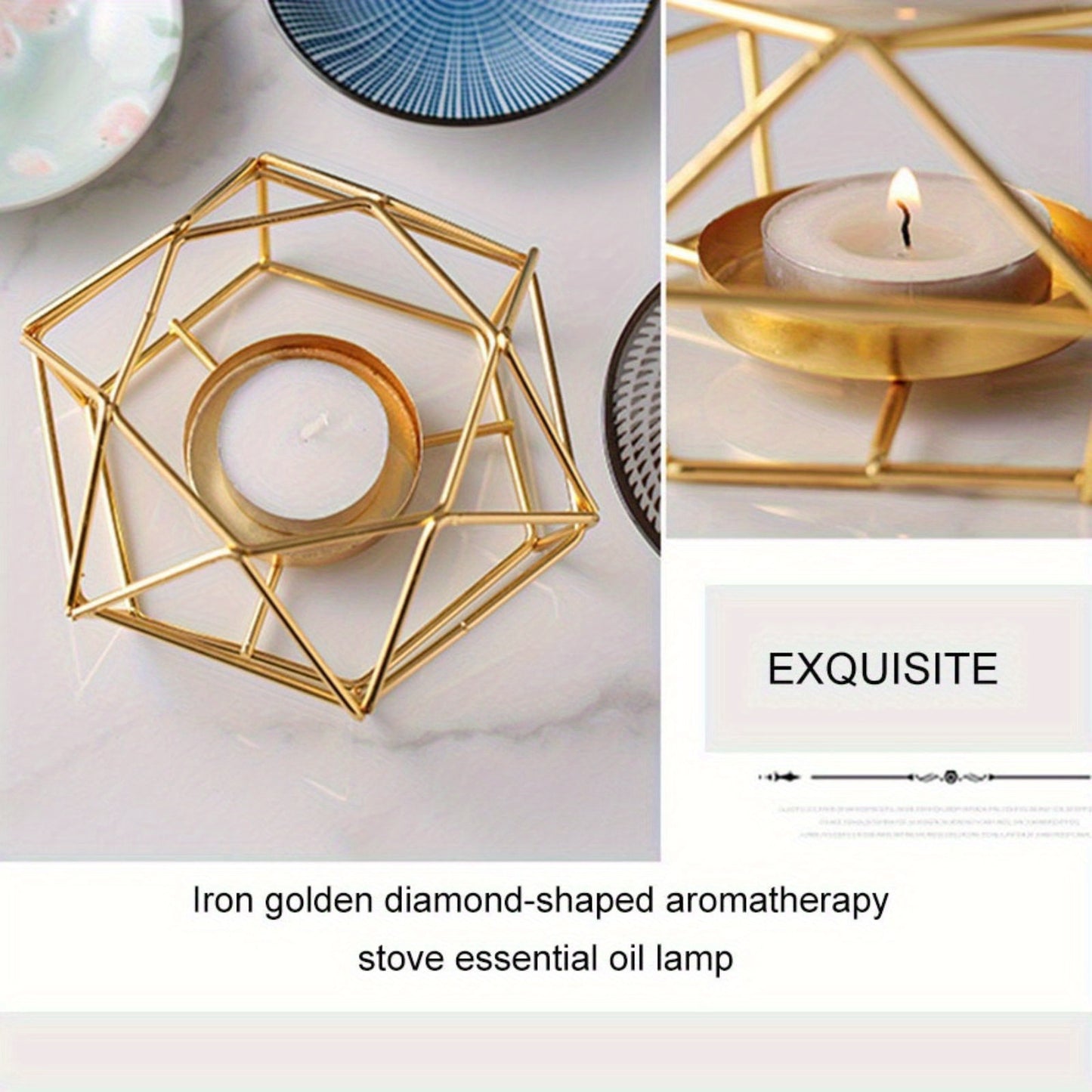 1 Set of Ceramic Tea Light Candle Holders