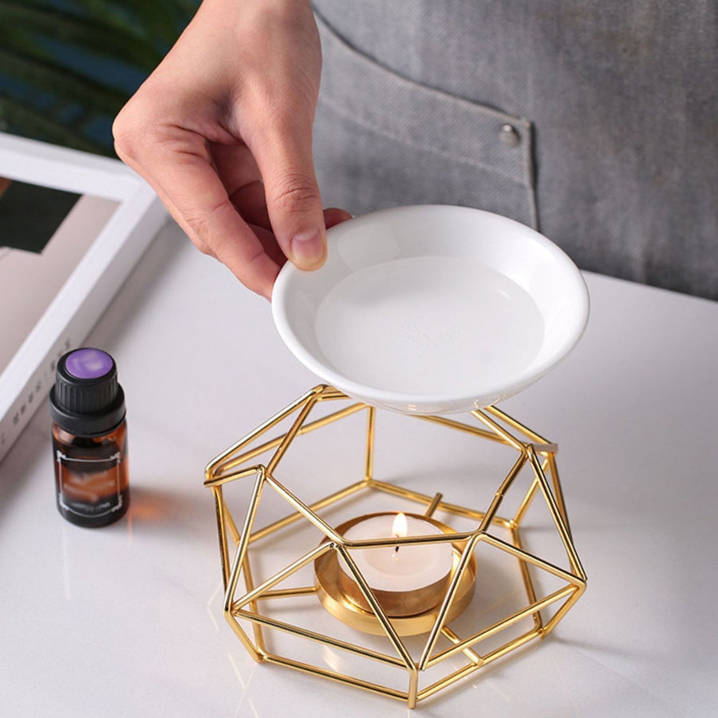 1 Set of Ceramic Tea Light Candle Holders