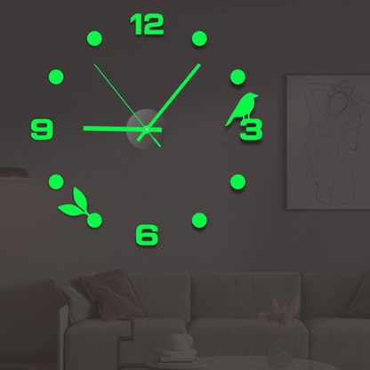 Family Living Room Bedroom Decoration (no Battery) European Living Room Home DIY Wall Clock