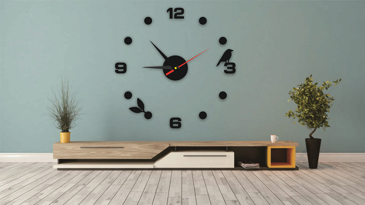 Family Living Room Bedroom Decoration (no Battery) European Living Room Home DIY Wall Clock