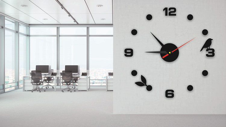 Family Living Room Bedroom Decoration (no Battery) European Living Room Home DIY Wall Clock