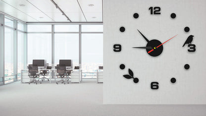 Family Living Room Bedroom Decoration (no Battery) European Living Room Home DIY Wall Clock