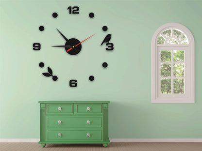Family Living Room Bedroom Decoration (no Battery) European Living Room Home DIY Wall Clock
