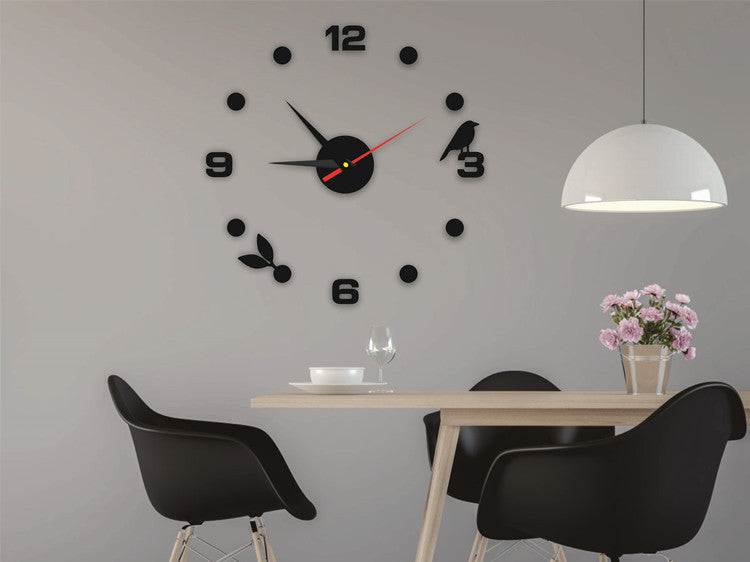 Family Living Room Bedroom Decoration (no Battery) European Living Room Home DIY Wall Clock