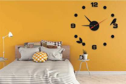 Family Living Room Bedroom Decoration (no Battery) European Living Room Home DIY Wall Clock