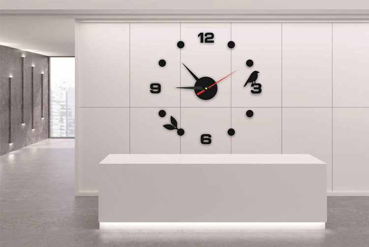 Family Living Room Bedroom Decoration (no Battery) European Living Room Home DIY Wall Clock