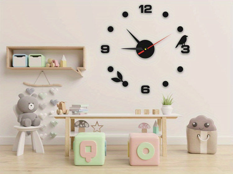 Family Living Room Bedroom Decoration (no Battery) European Living Room Home DIY Wall Clock
