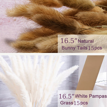 30pcs Dried Pampas Artificial Flowers