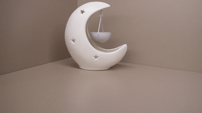 [Hot Selling Ceramic Candle Holder] Hot Selling Star and Moon Ceramic Candle Holder
