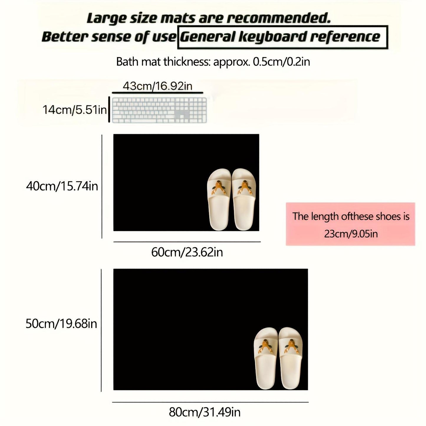 Quick-drying, Non-slip Diatomaceous Earth Bathroom Mats