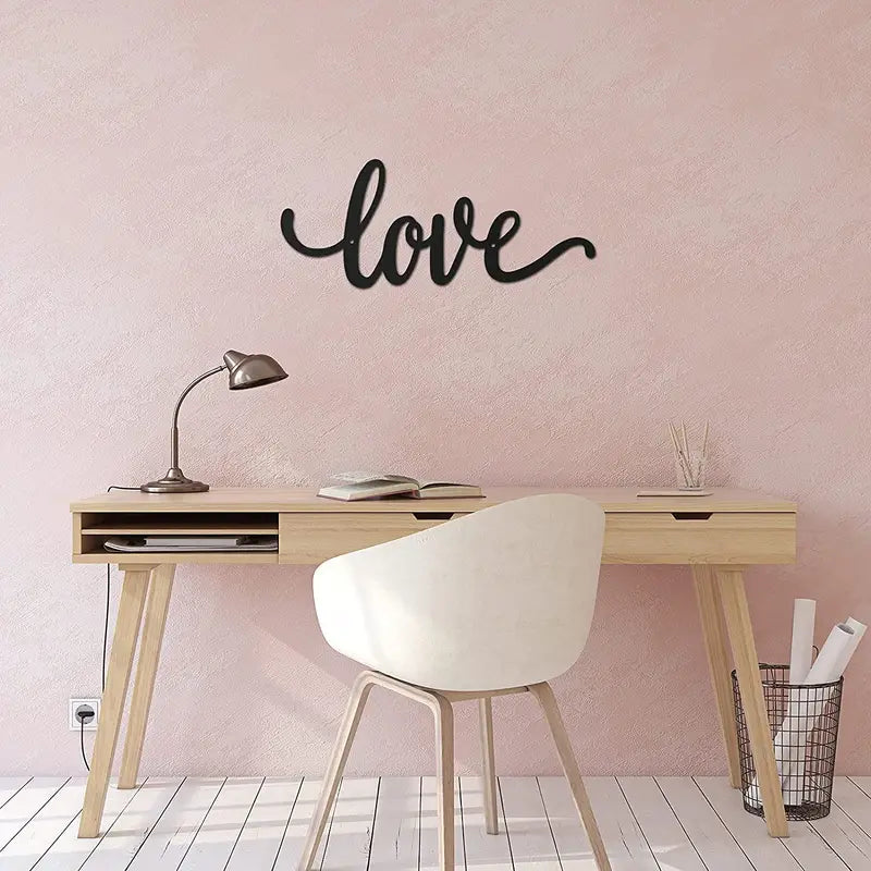 10pcs Rustic Black Metal LOVE Wall Art Decor