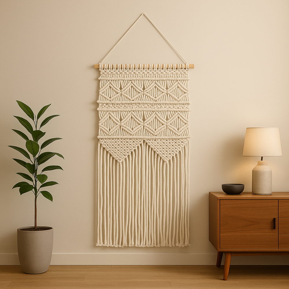 Macrame Wall Hanging, Boho Wall Decor, Bohemian Home Decor, Cotton