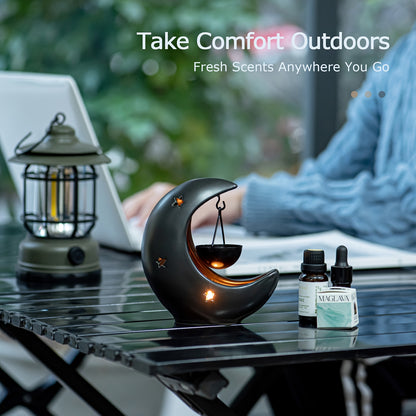 [Hot Selling Ceramic Candle Holder] Hot Selling Star and Moon Ceramic Candle Holder