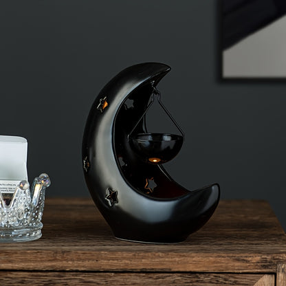 [Hot Selling Ceramic Candle Holder] Hot Selling Star and Moon Ceramic Candle Holder