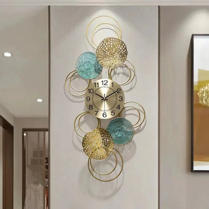 92x45 Flower Luxury Simple Light Modern Wall Clock