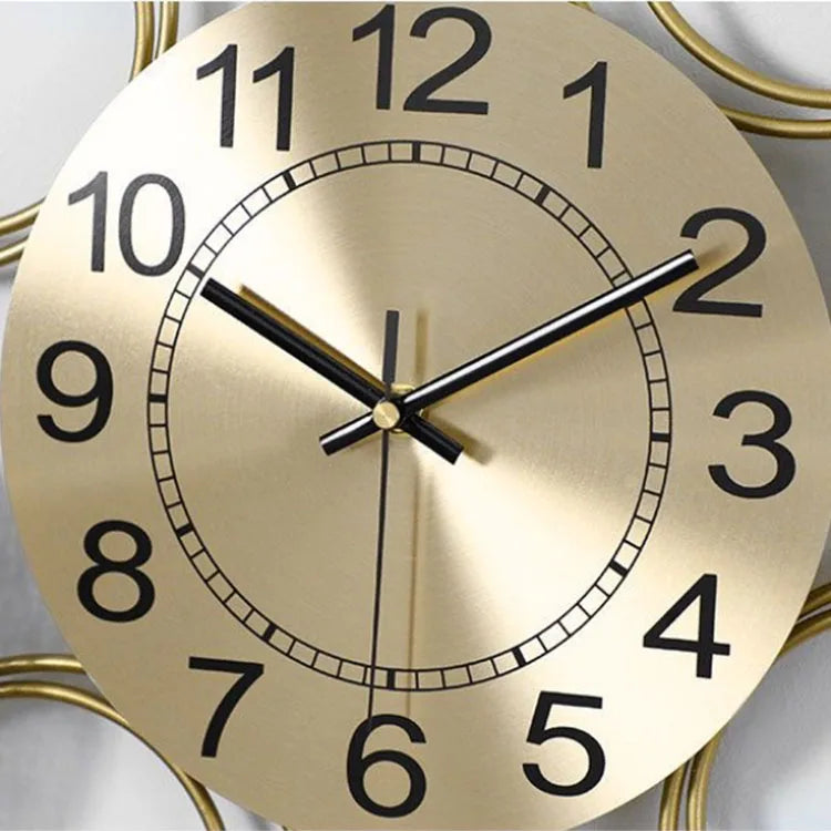 Luxury 92x45 Modern Flower Wall Clock