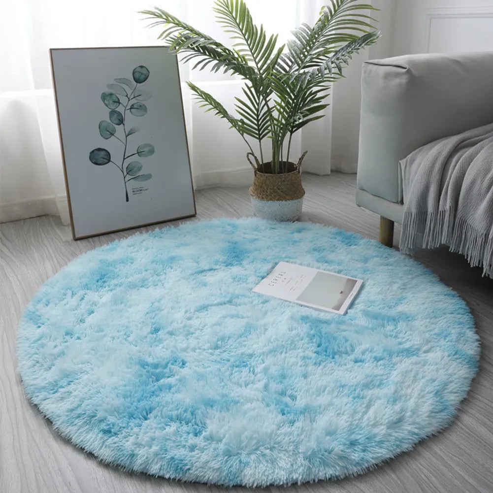 Plush Round Rug Mat Fluff
