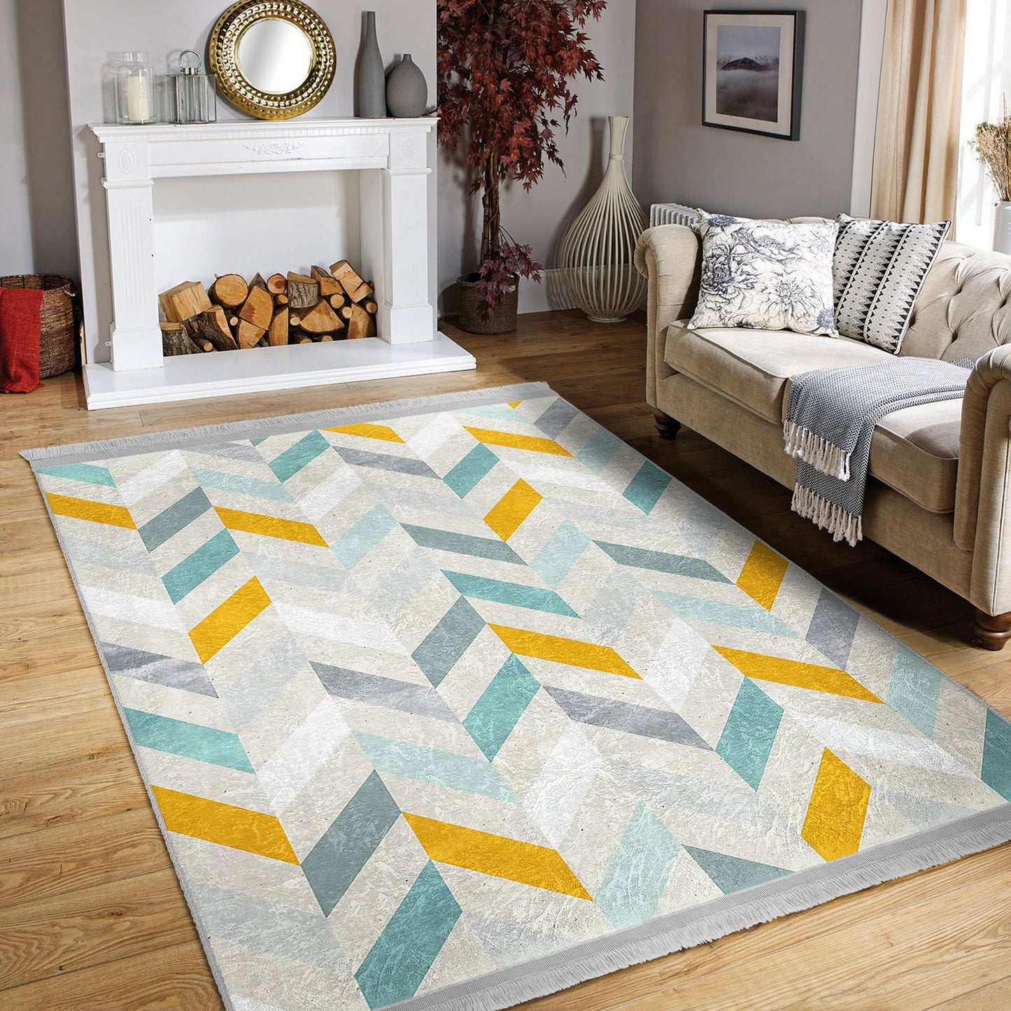 Modern Home Washable Area Rug | Homeezone