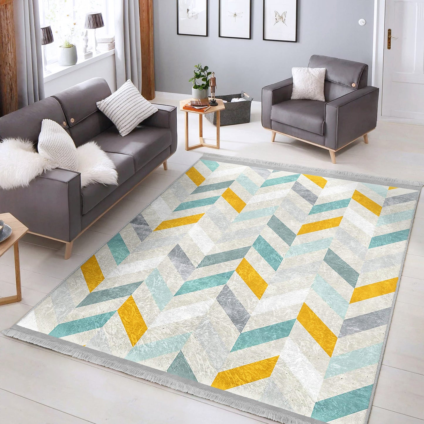 Modern Home Washable Area Rug | Homeezone
