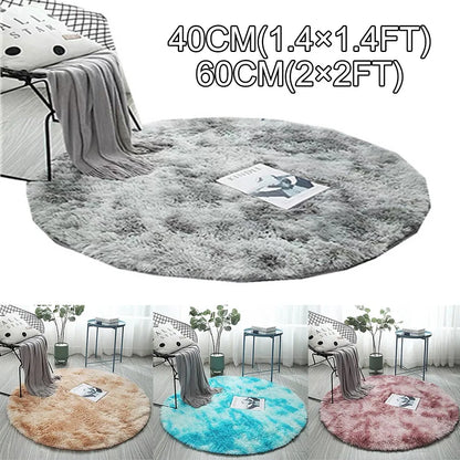 Plush Round Rug Mat Fluff