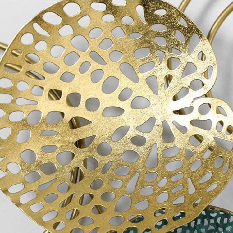 Luxury 92x45 Modern Flower Wall Clock