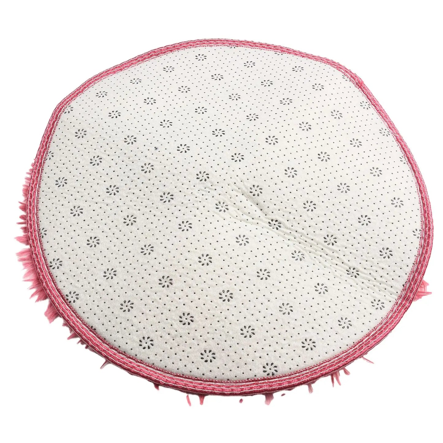 Plush Round Rug Mat Fluff