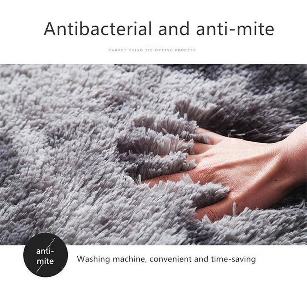 Plush Round Rug Mat Fluff