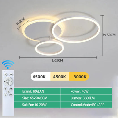 Luminex Modern LED Ceiling Chandelier
