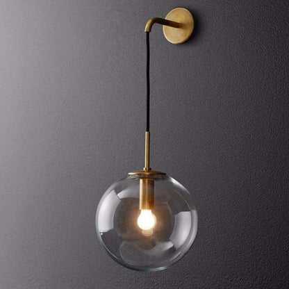 Nordic Glass Ball Wall Light for Living Room Interior Bedroom Wall
