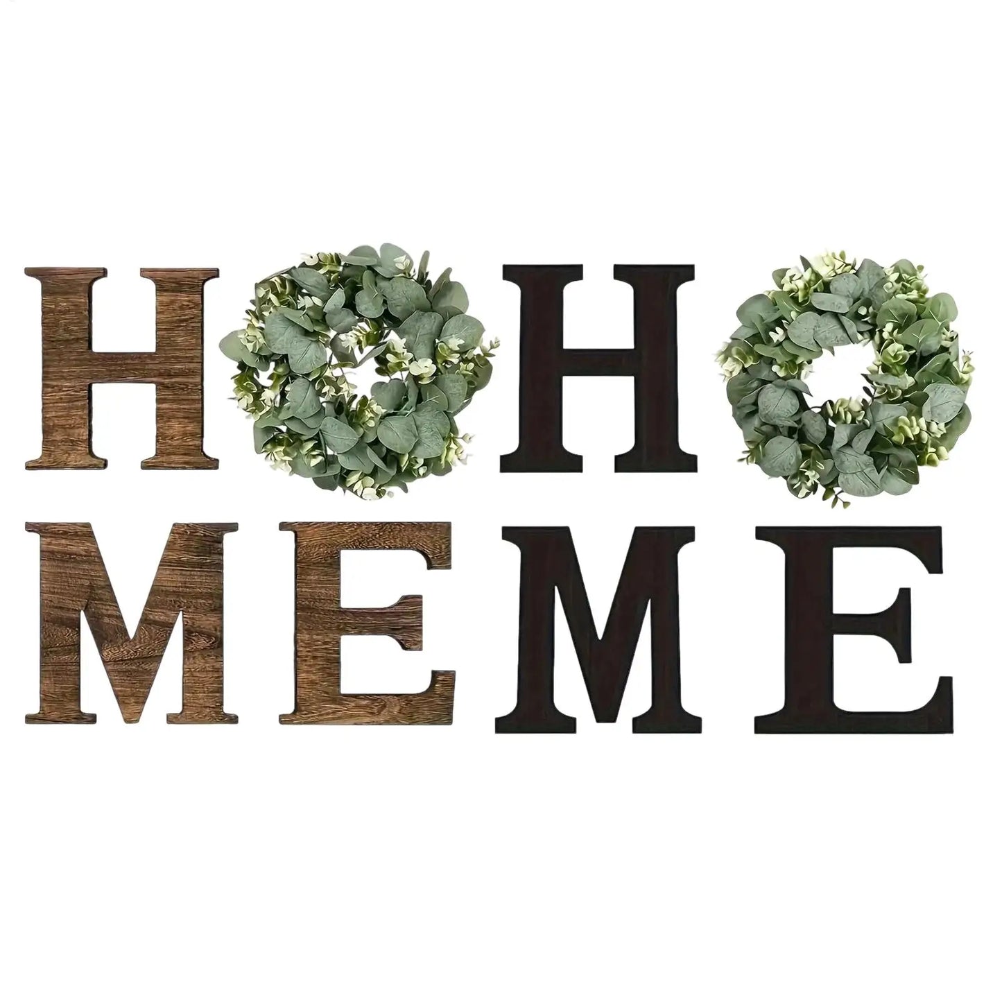 Home Letter Wall Sign Wooden