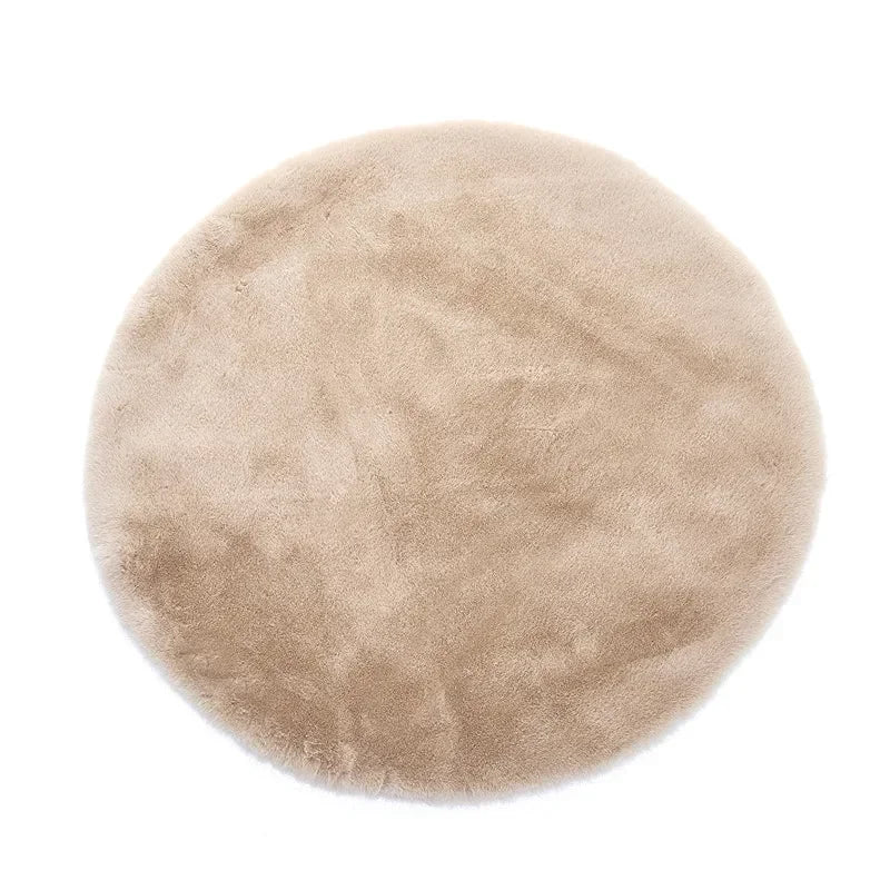 Colorful Round Shaggy Area Rug