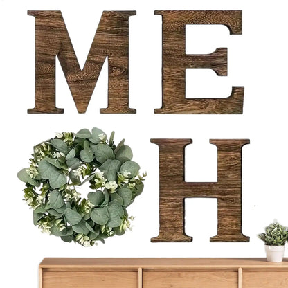Home Letter Wall Sign Wooden