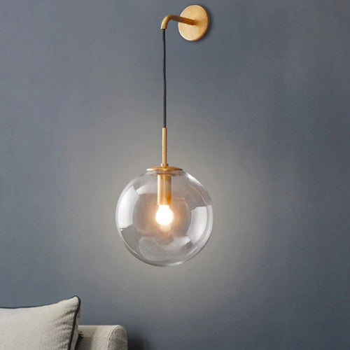 Nordic Glass Ball Wall Light for Living Room Interior Bedroom Wall