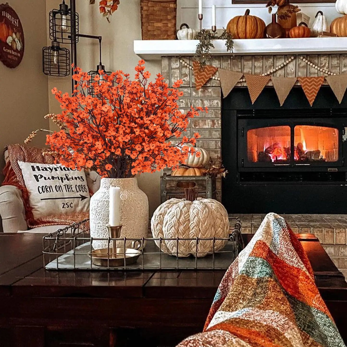 Fall Baby’s Breath Artificial Flowers