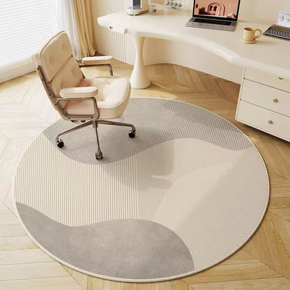 Round Non-Slip Play Area Rug