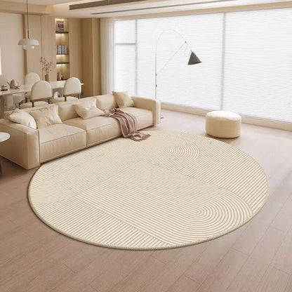 Round Non-Slip Play Area Rug