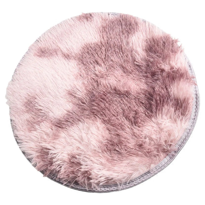 Plush Round Rug Mat Fluff