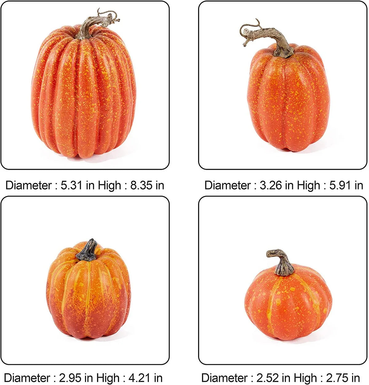 Autumn Harvest Artificial Pumpkins