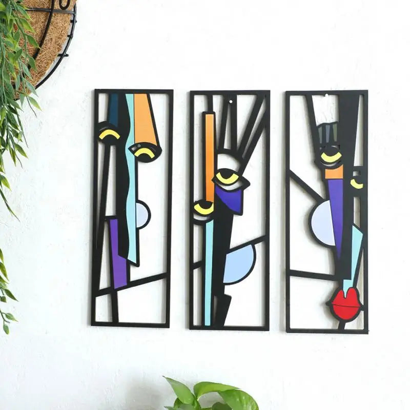 Abstract Human Face Wall Art – Modern Canvas Prints for Home Decor