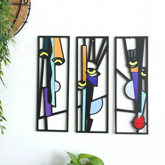 Abstract Human Face Wall Art – Modern Canvas Prints for Home Decor