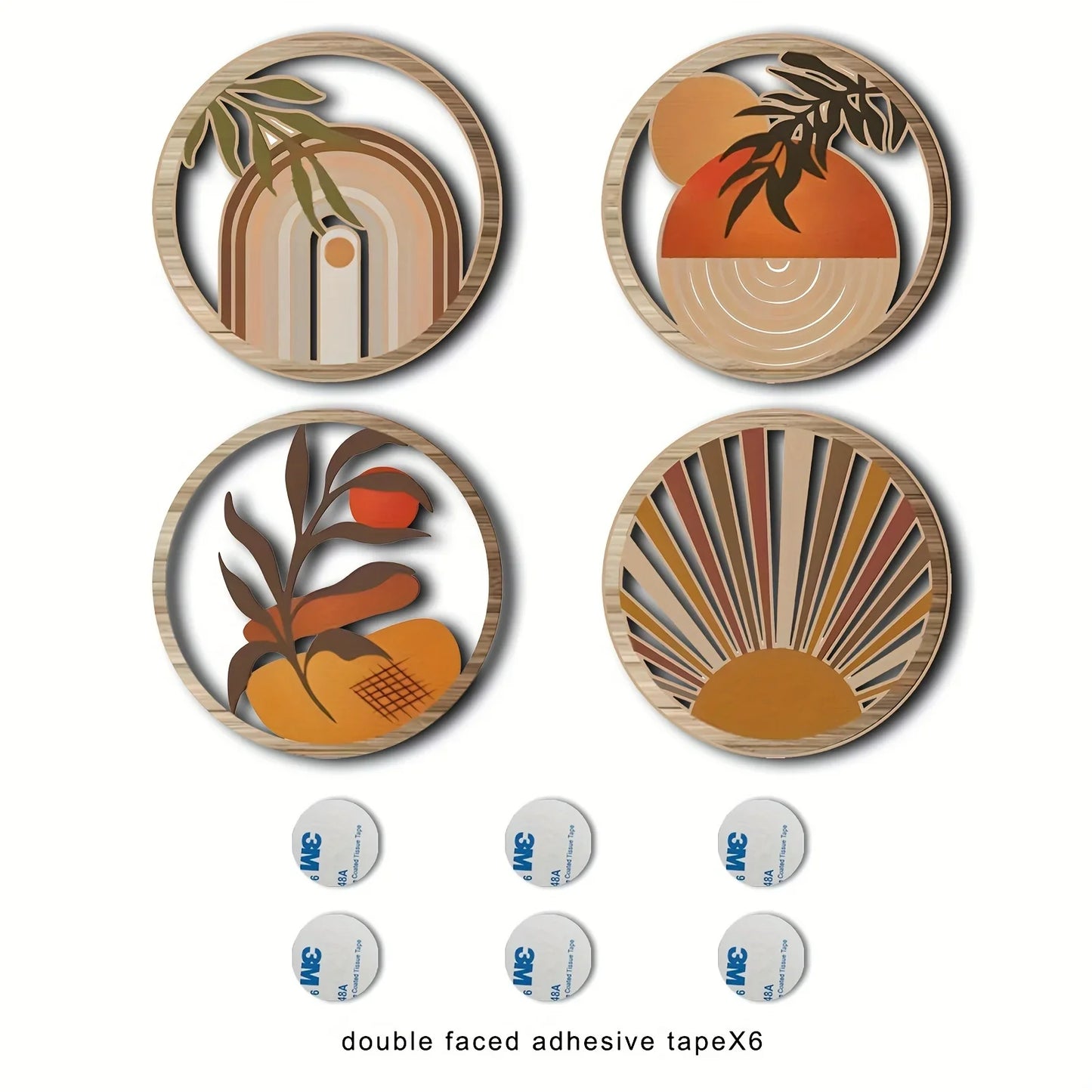 Bohemian Wooden Wall Art Set