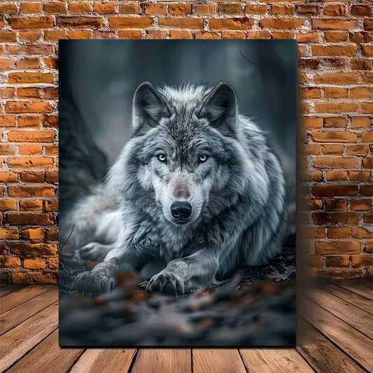Gray Wolf Canvas Print – Majestic Wildlife Wall Art