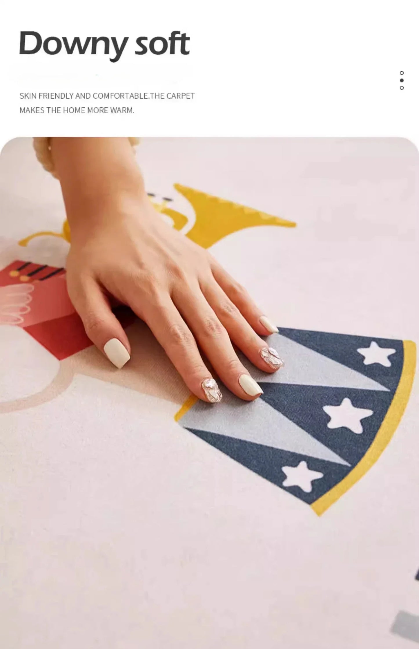 Ins Play Area Round Rugs Non-Slip Circle