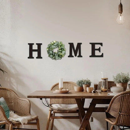 Home Letter Wall Sign Wooden