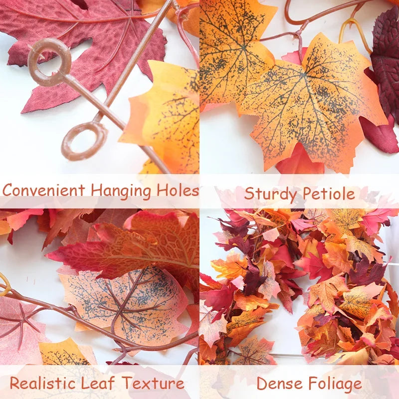 Artificial Maple Leaf Garland