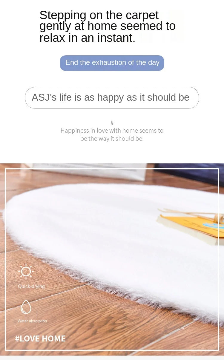 Colorful Round Shaggy Area Rug